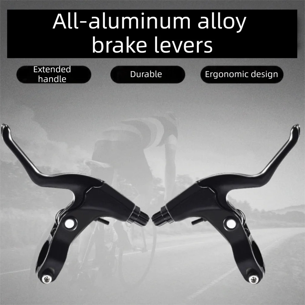 Aluminum Alloy Bicycle Brake Levers Ultralight 22.2mm Handlebar V-Brake Levers Disc Brake Levers Universal Fit Brake Handles Vue
