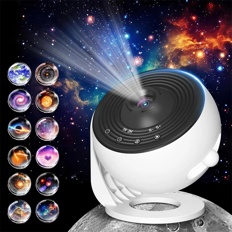 LED Night Light Galaxy Projector Starry Sky Projector 360° Rotate Planetarium Night Lamp For Room Decorative Children Kids Gift Vue