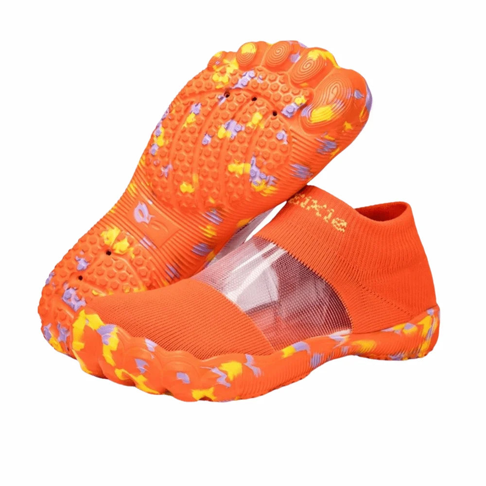 Gym Flats Anti-Slip Wading Shoes Lightweight Breathable Aqua Shoes Durable Water-Resistant Barefoot Shoes Beach Vue Orange 39