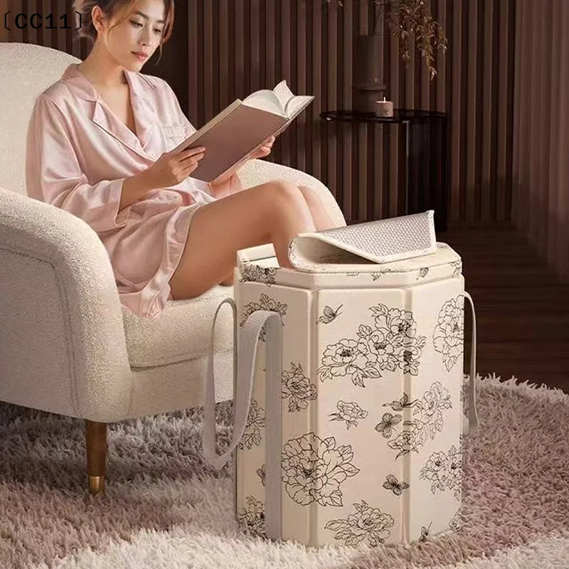 Foot Bath Bag Calf Foldable Tub Portable Home Bedroom Winter Soaking
