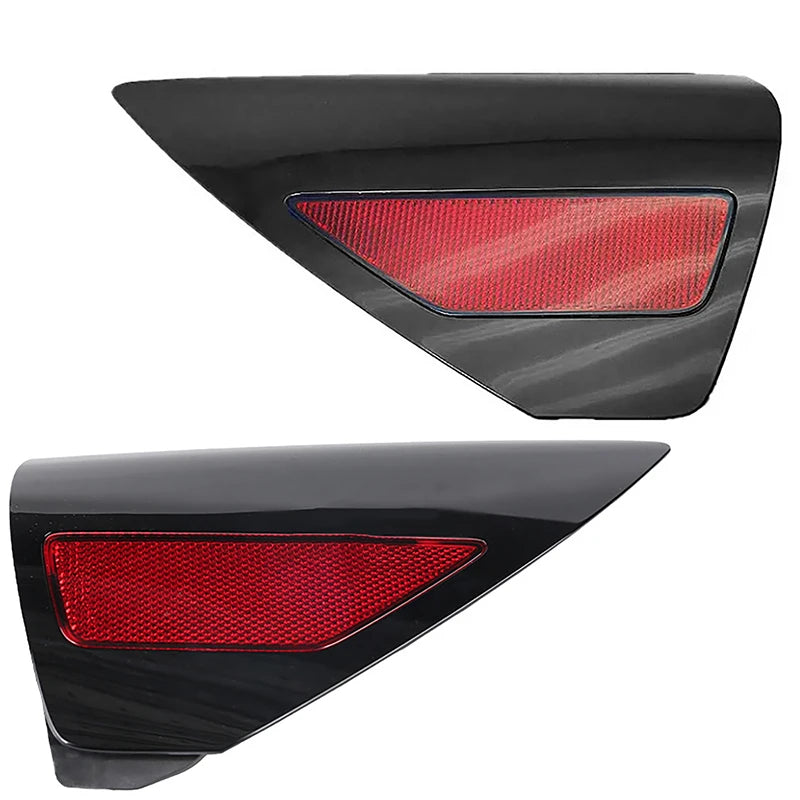 Car Rear Door Side Reflector Cover Charging Port Cover Tail Light Cover Trim for Tesla Model 3 Y 2017-2023 110078199D 108485499J Vue Left and Right