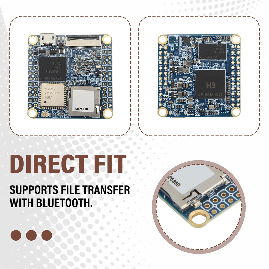 ABKW-1 Set Development Board 512Mb RAM Wifi & Bluetooth 8Gb Emmc Allwinner H3 Quad-Core Cortex-A7 Ubuntucore Vue