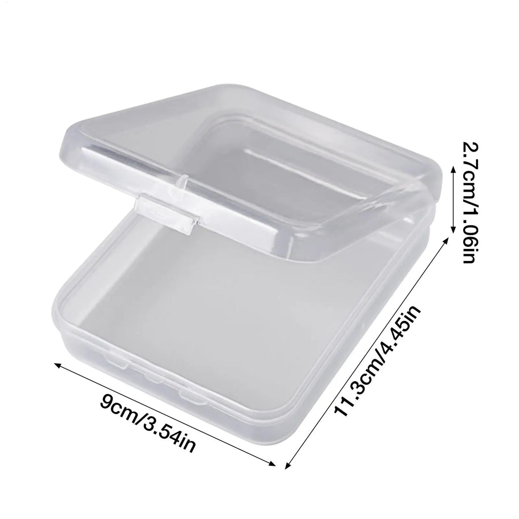 4-Piece Transparent Chalk Storage Box - Space-Saving Blackboard Chalk Organizer for Classroom & Teacher Supplies Vue