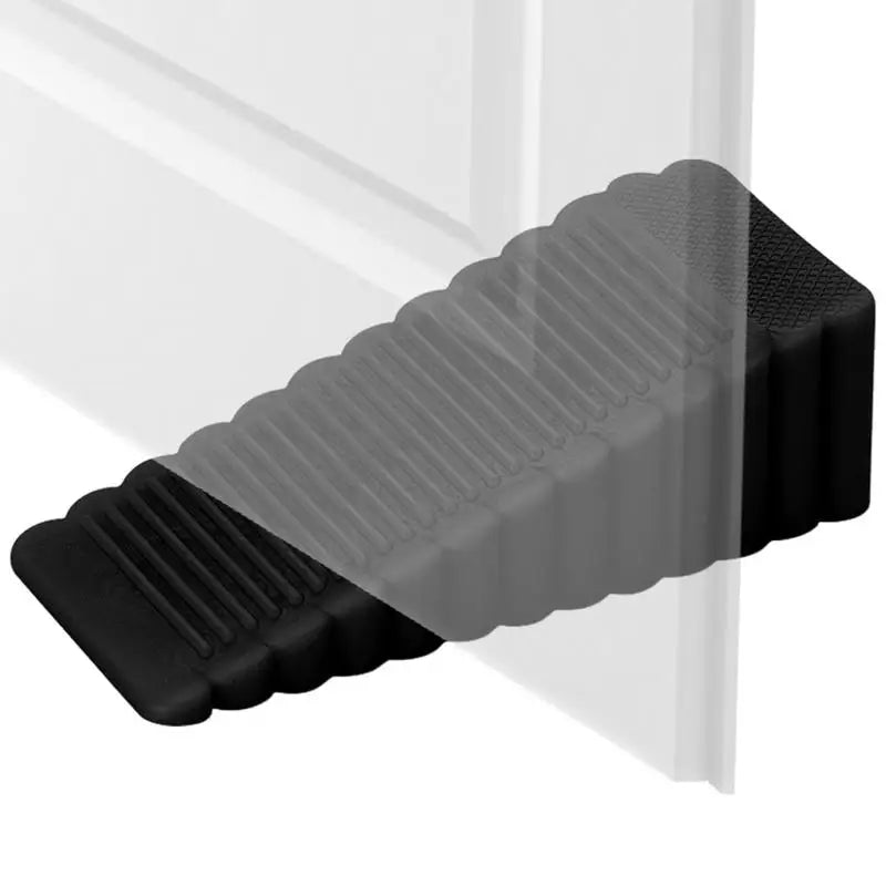 Soft PVC Door Stopper Wedge – Shock-Absorbing Door Block Door Stopper Wedge Vue