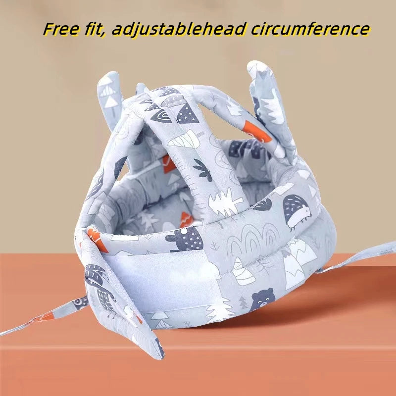 1 PCS Baby Safety Helmet Head Protection Hat Toddler Walk Crash Cap Adjustable Protective Headgear Vue