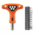 Ratcheting T-Handle Bit Driver | 1/4" Hex Screwdriver Set Ratchet Bit Driver Vue Style A China Mainland