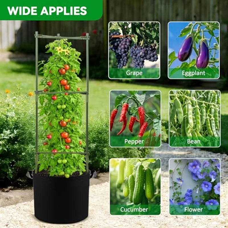 1-4PCS Felt Grow Bag Thickened Nonwoven Plant Pot for Bonsai Garden Balcony Vegetable Flower Aeration Container Vue