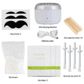 Mini Wax Heater Machine Silicone Bowl Wax Warmer Nose Ear Hair Removal Waxing Kit Wax Bean Wax Heating Melting Pot Melter Vue White A