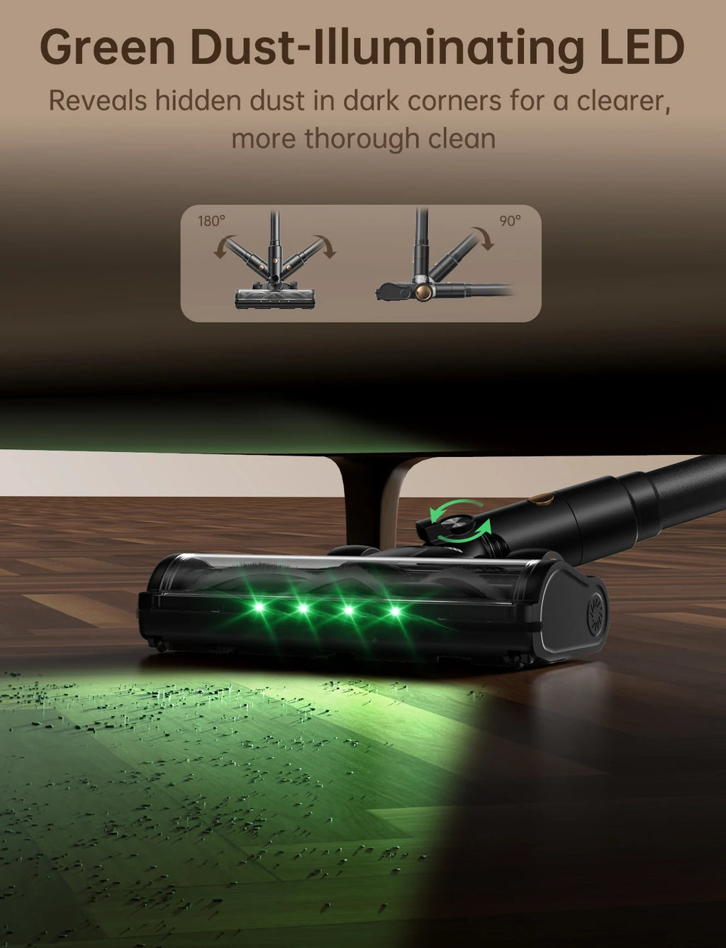 60kPa 600W Cordless Stick Vacuum | 60-Min Runtime, HEPA Filter Cordless Stick Vacuum Vue