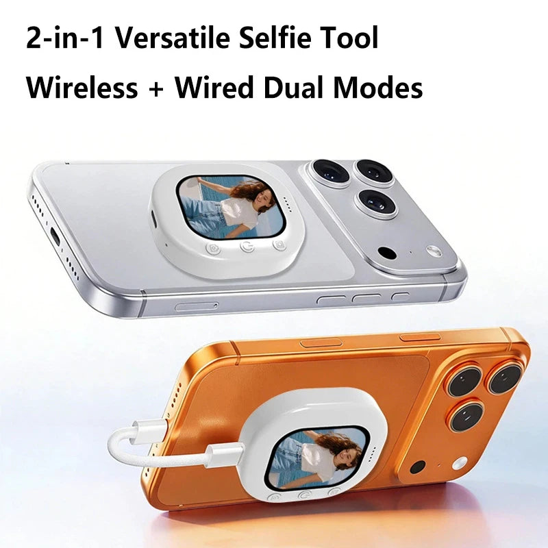 T30 Selfie Magnetic Phone Vlog Selfie Monitor Mobile Screen Organizer Outdoor Bluetooth Selfies Vlog Live Selfie Screen Vue