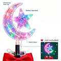 Christmas Tree Topper LED Star, Sparkling Five Pointed Ornament for Holiday Home Party Decorations Vue RGB No plug