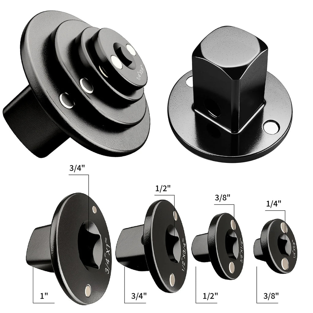 4-Pc Low Profile Magnetic Impact Socket Adapter Set | Cr-V Steel Socket Adapter Set Vue