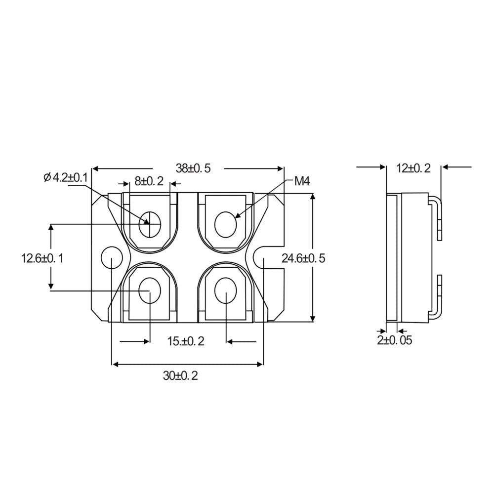 RTP 200W 1R1R 5R 10R 50ohms 100R 150ohm 1K high-power high-frequency pulse equalization planar thick film non inductive resistor Vue