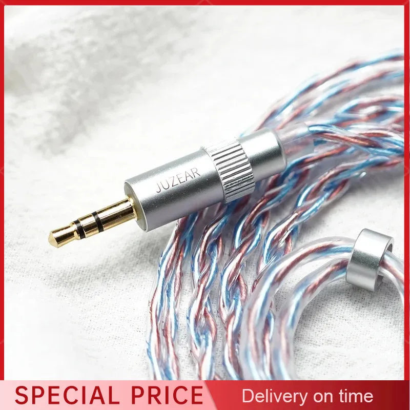 JUZEAR Flare 6N SPOCC SCCW IEM Upgrade Cable 3.5mm 4.4mm IEM Upgrade Cable Vue JUZEAR-Flare