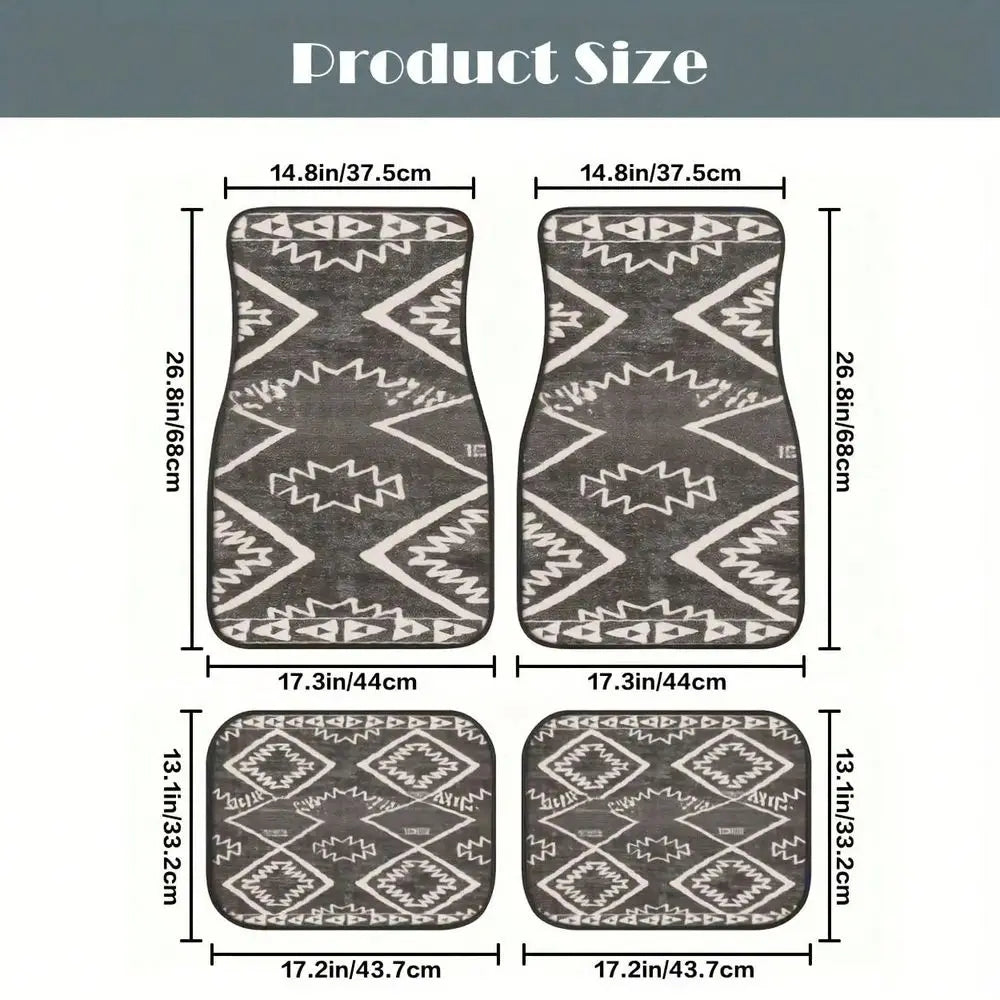Universal Car Floor Mats Digital Printed Pattern AllWeather Protection Halloween Christmas Theme Car Interior Accessories Suita Vue United States one-size