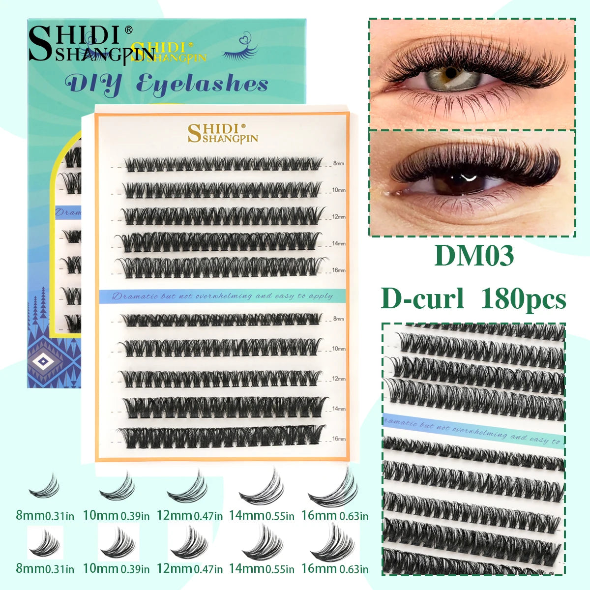 DIY Lashes D Curl Individual Lashes Extension Mix Lash Natural Look Makeup 120/200Pcs Clusters Faux Mink Eyelash Extensiones Vue