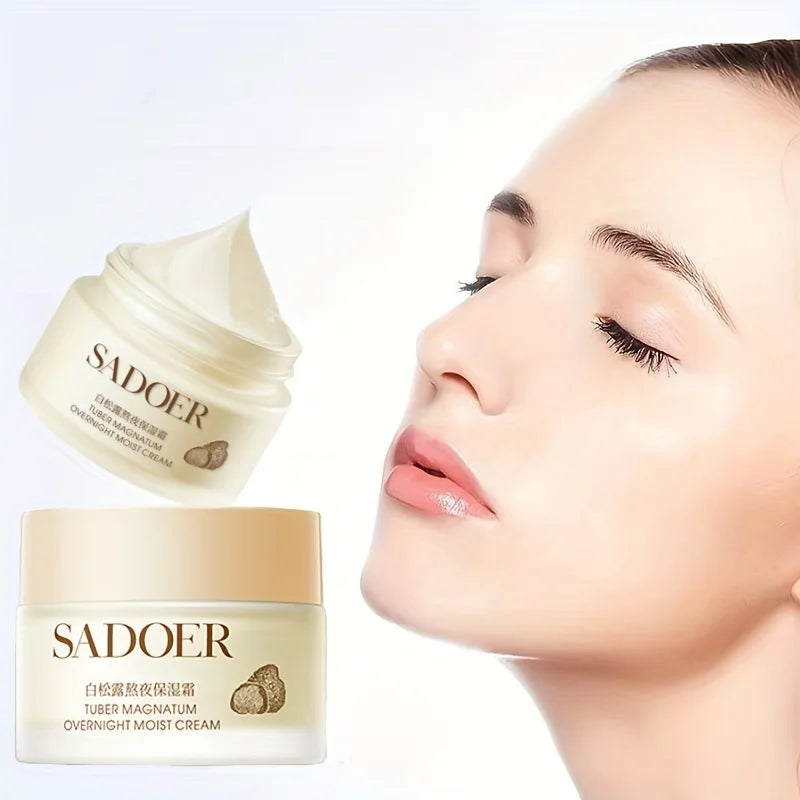 1 Piece of White Truffle Moisturizing Cream, Firming Facial Moisturizer, Suitable for Daily Skin Care for All Skin Types, Can Be Given as a Small Gift Vue