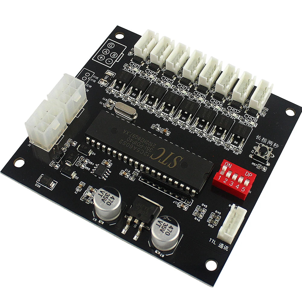RS485 serial communication electronic lock control panel smart vending machine cabinet door multi-channel control panel Vue