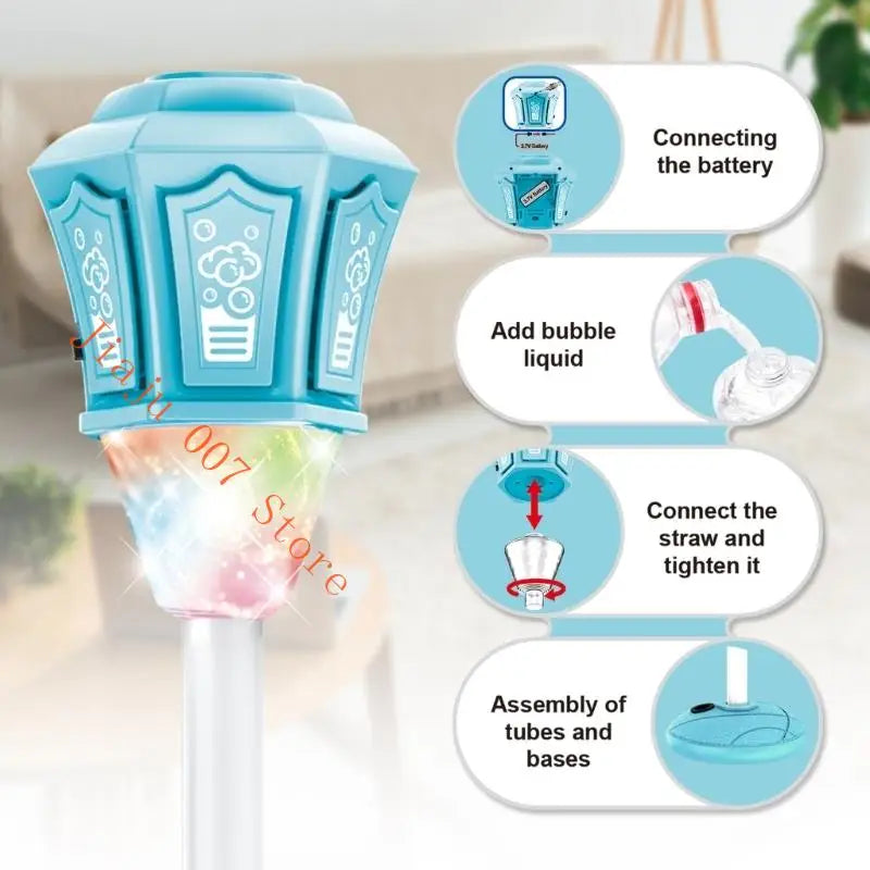 Street Sign Bubble Machine with Remote Control | Outdoor Party Bubble Machine Vue