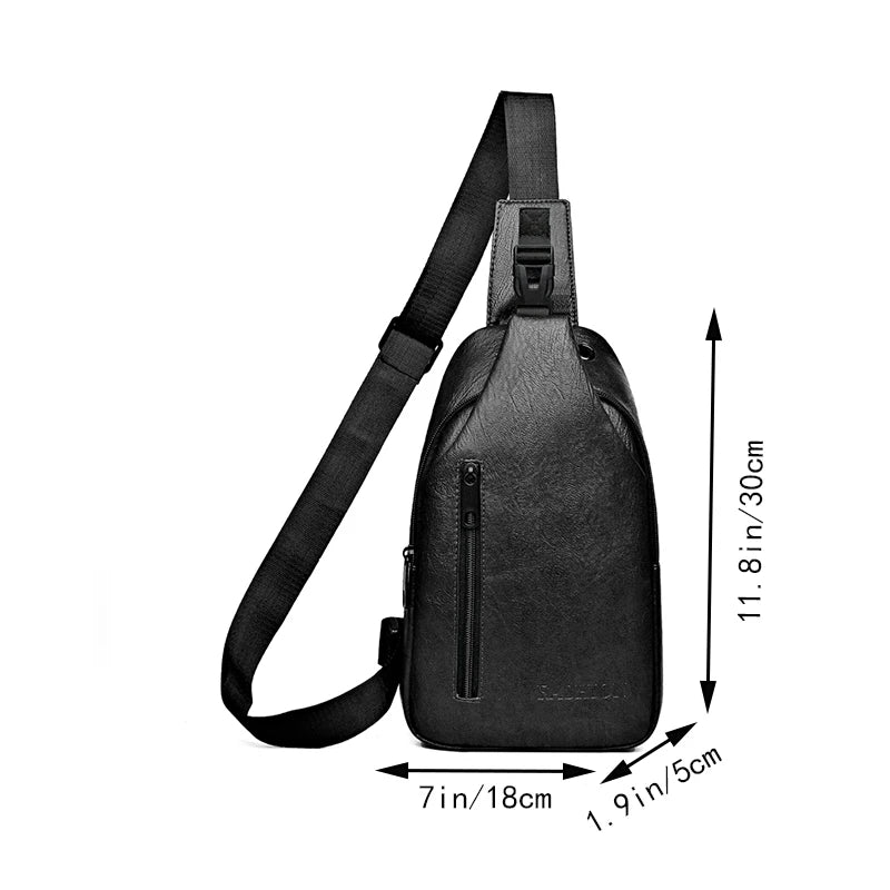 Solid Fashionable Casual Crossbody Bag Single Shoulder Adjustable