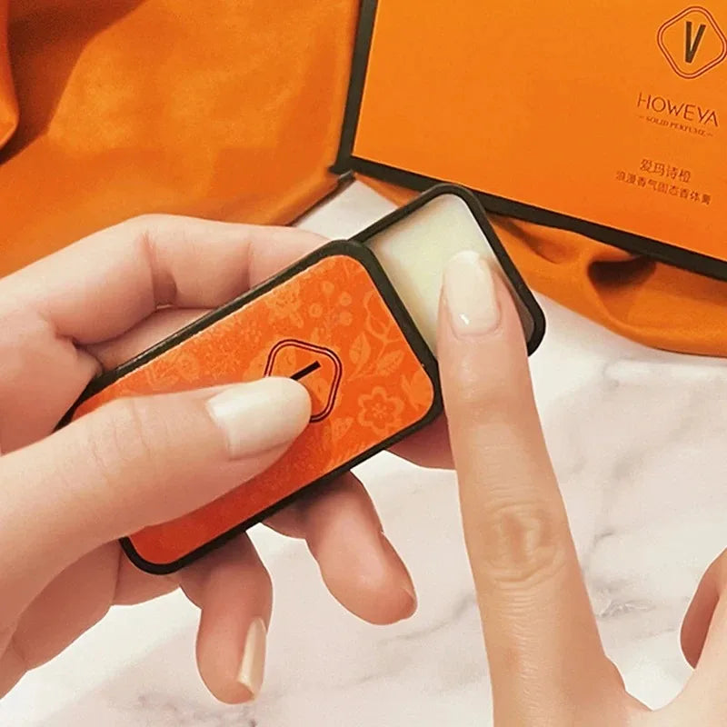 4-Piece Solid Perfume Set, Floral and Fruity Scents, Long-Lasting Fragrance, Delicate Scent and Portable, Suitable for Gifting or Daily Use Vue