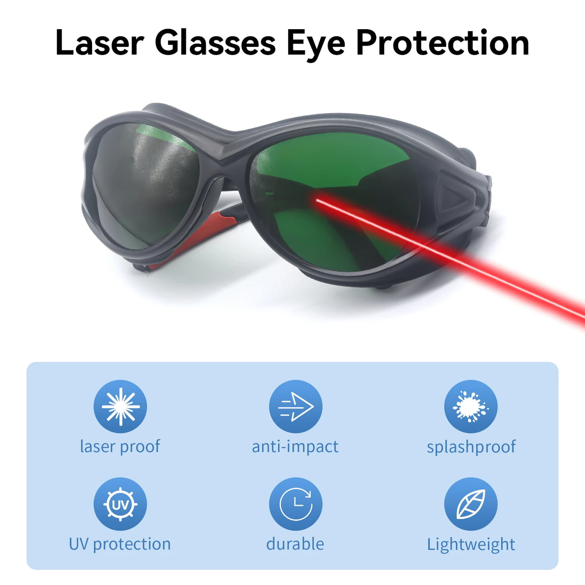 Laser Safety Glasses CE EN207 9000-11000nm OD6+Hard PC Lens Eyewear for Wood Acrylic CO2 Laser Cutting Machine Laser Goggles Vue