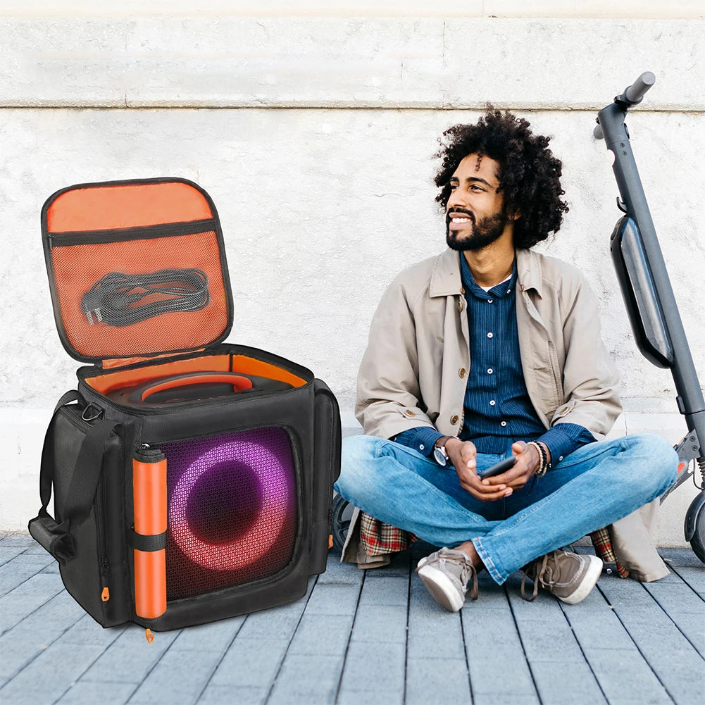 for jbl Partybox Encore Essential 2 Padded Speaker Protective Cover Large Capacity Speaker Carry Bag Shockproof Encore Essential Vue