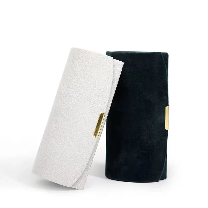 Exquisite and Portable Mini Jewelry Storage Box For Women's Business Trips Anti-oxidation Light Luxury Velvetring Jewelry Box Vue