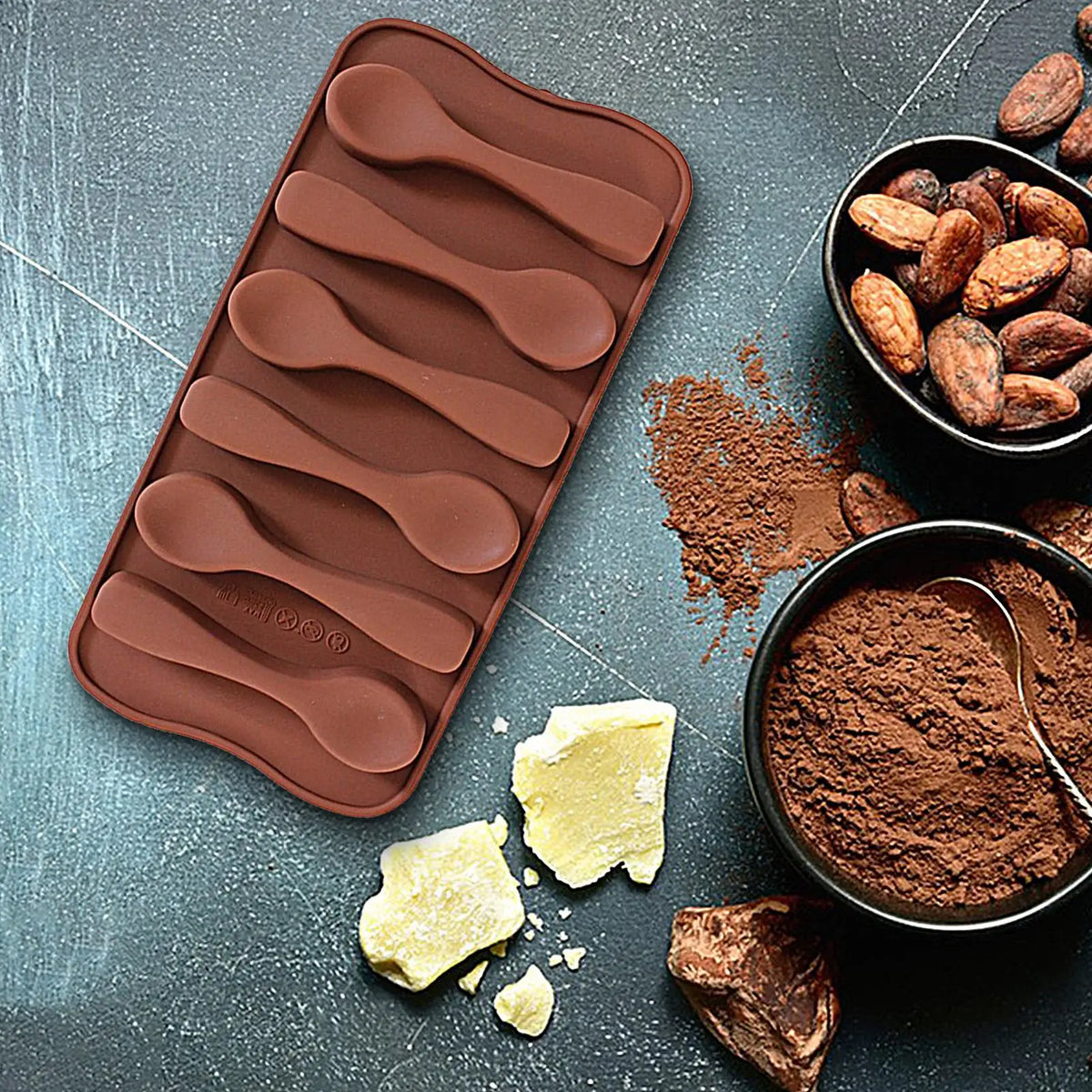 DIY Chocolate Molds Non-Stick Reusable Silicone Cake Chocolate Candy Fondant Mold Kitchen Baking Tools for Baker Ice Butter Vue