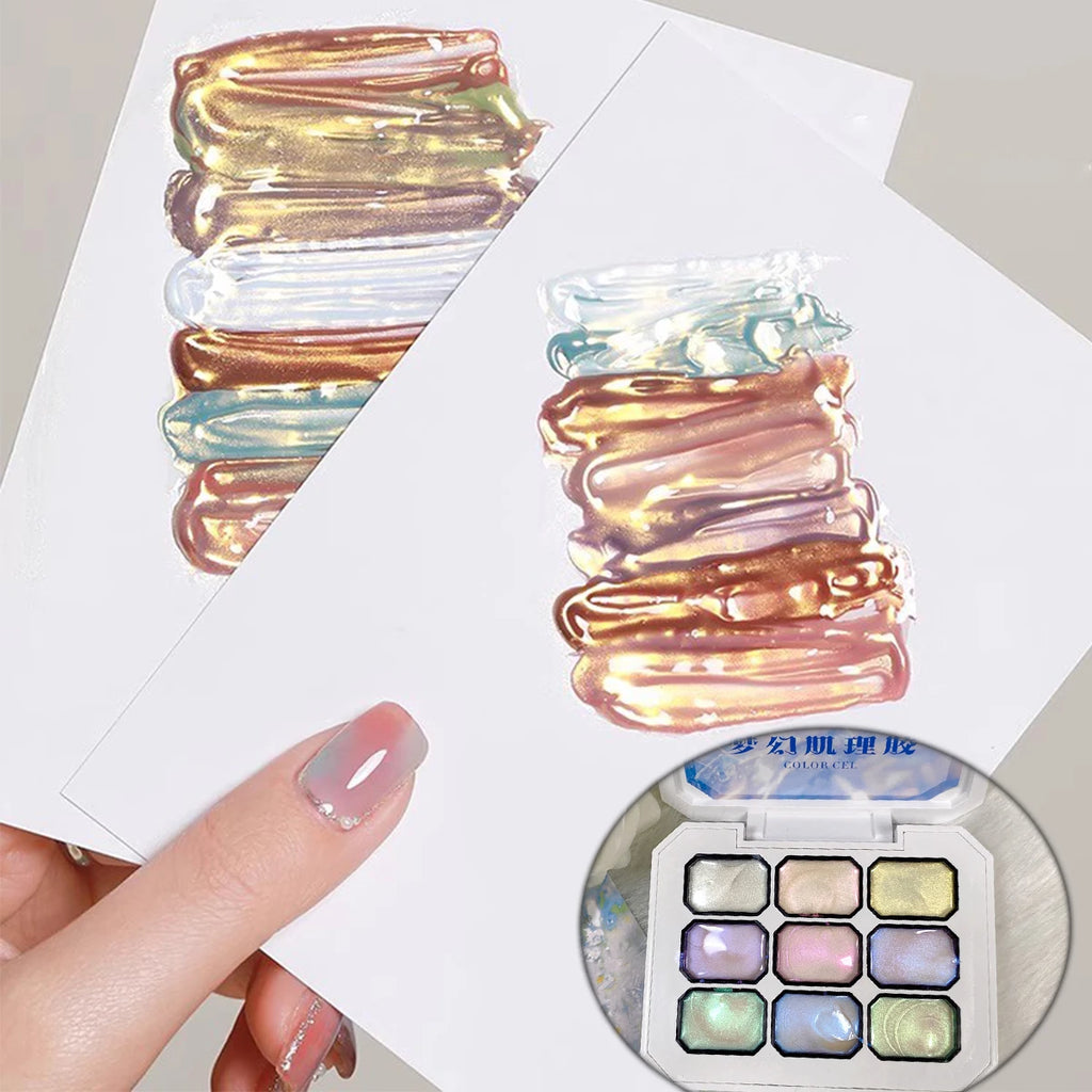 1pc sjp 9-color new popular color patting gel gradient color semi permanent UV&LED gel nail art creation salon DIY Vue