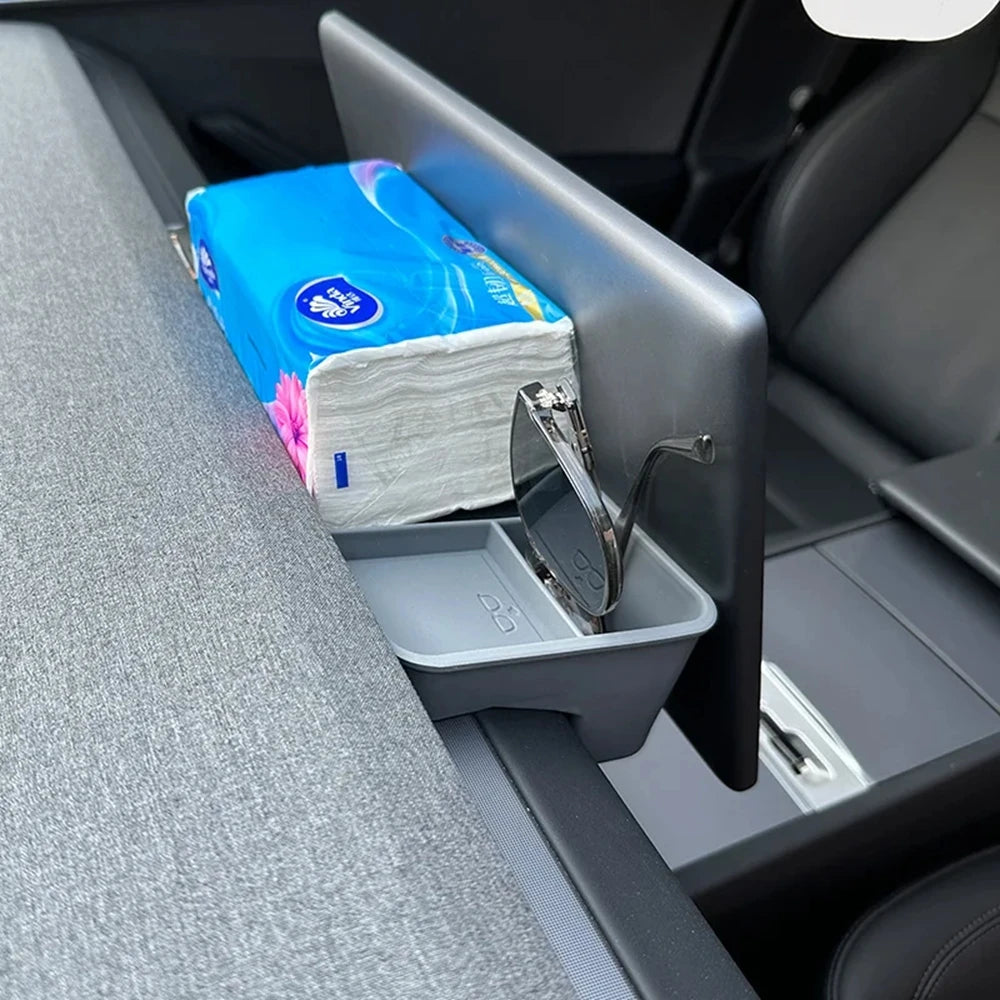 Dashboard Storage Tray For 2025 2026 Tesla Model Y Juniper Model 3 Glasses Holder Tissue Box Center Console Organizer Accessory Vue