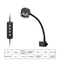 Fish Tank LED Seawater Lamp Specially for Corals Aluminum Alloy Aquarium Lighting with UV Intelligent Dimming Timing Clamp Light Vue HS-F860-8W US Plug