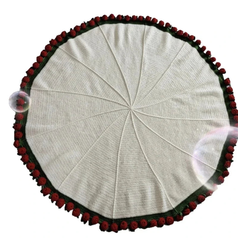 Preserved Rose Flower Blanket Air Conditioner Cover Nap Throw Shawl Romantic Home Decor For Her Valentine Gift Cozy Floral Vue