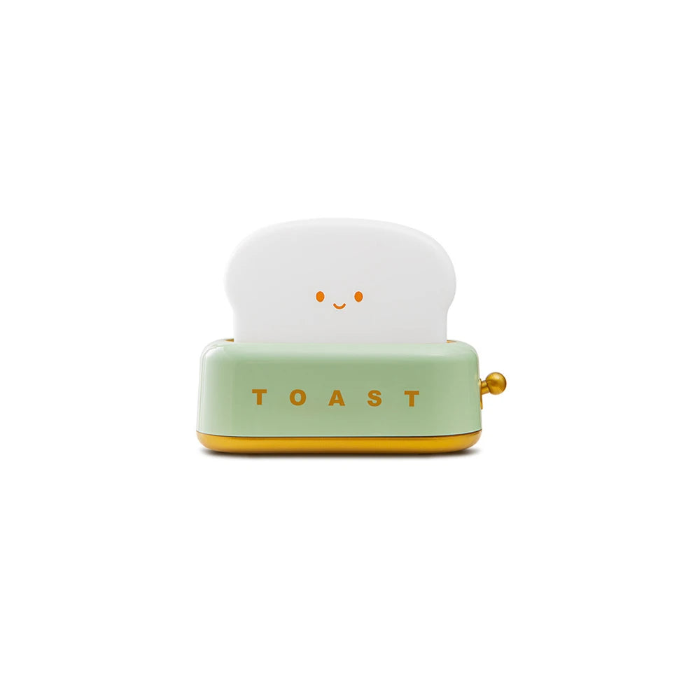 Toaster Lamp Night Lights Rechargeable Led Lights Cute Toast Bread Shape Light for Bedroom Room Child Gift Desk Decorations Vue
