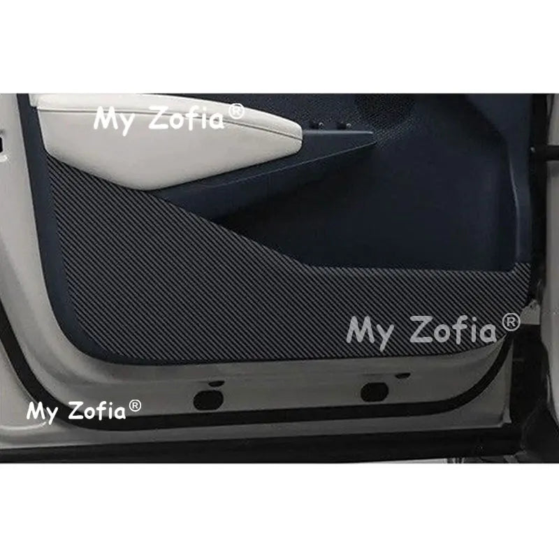 Leather Car Door Anti-Kick Pad Inner Door Sill Plate Anti-Dirty Protective Cover Auto Interior Accessories For Zeekr X 2026 2027 Vue