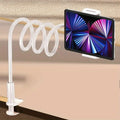 Lazy Bedside Desktop For Live Mobile Phone Tablet Stand: Supports Desktop Stands Such As Xiaomi, Iphone, Ipad Vue WHITE