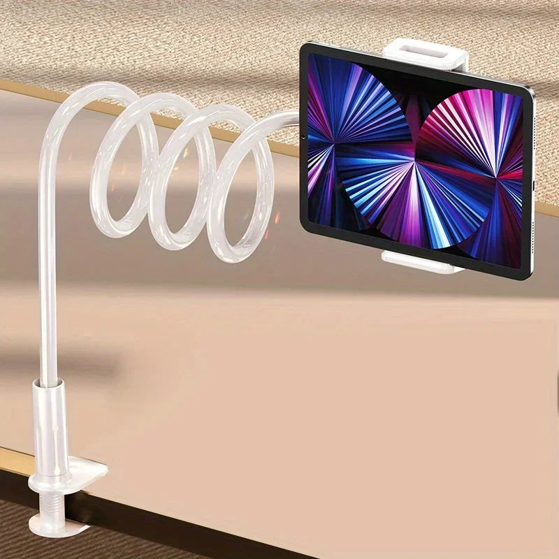 Lazy Bedside Desktop For Live Mobile Phone Tablet Stand: Supports Desktop Stands Such As Xiaomi, Iphone, Ipad Vue WHITE