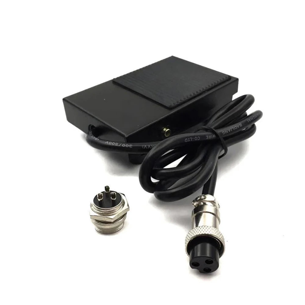 2 Pins 3 Pins Foot Pedal Switch Hands-free Power Controller Pedal Switch for Plasma Cutting Cutter Welder Spot Welding Machine Vue