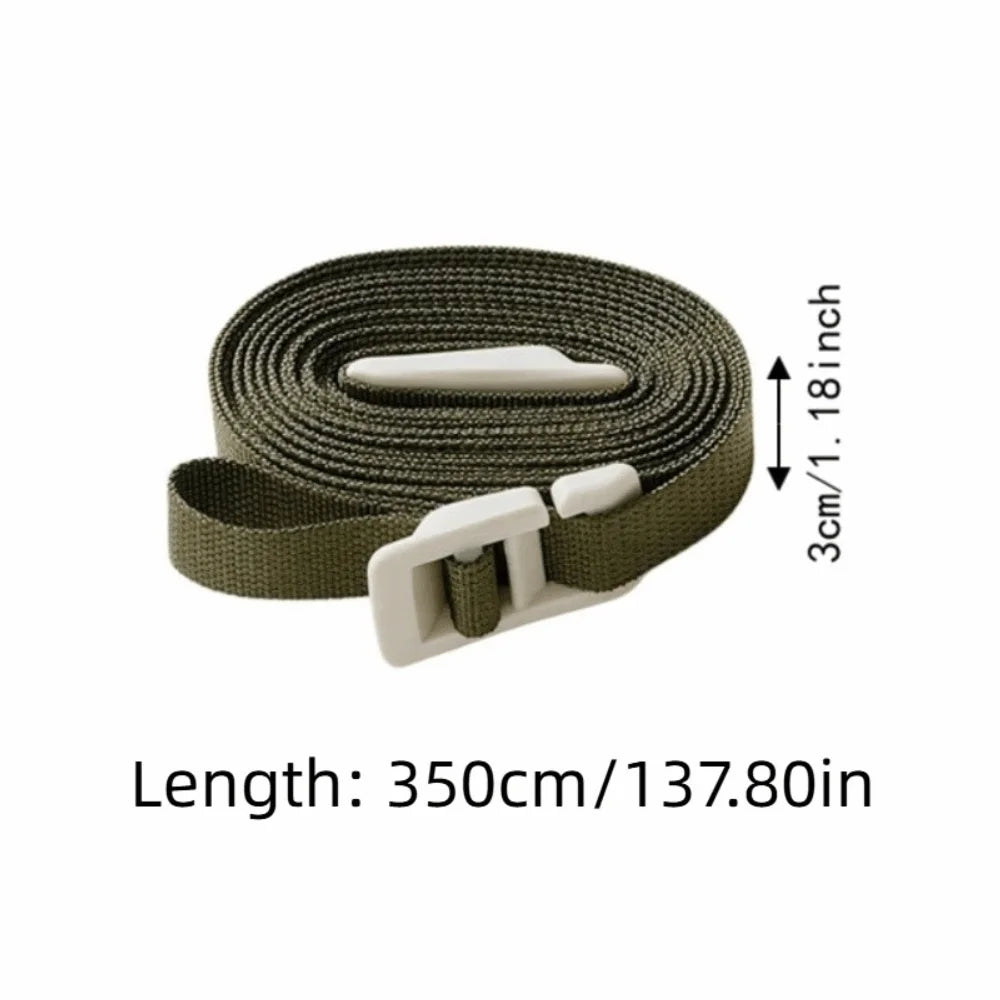 Windproof Outdoor Clothesline with 6 Clips Non-Slip Multifunctional Portable Storage Lanyard Space-saving Adjustable Vue