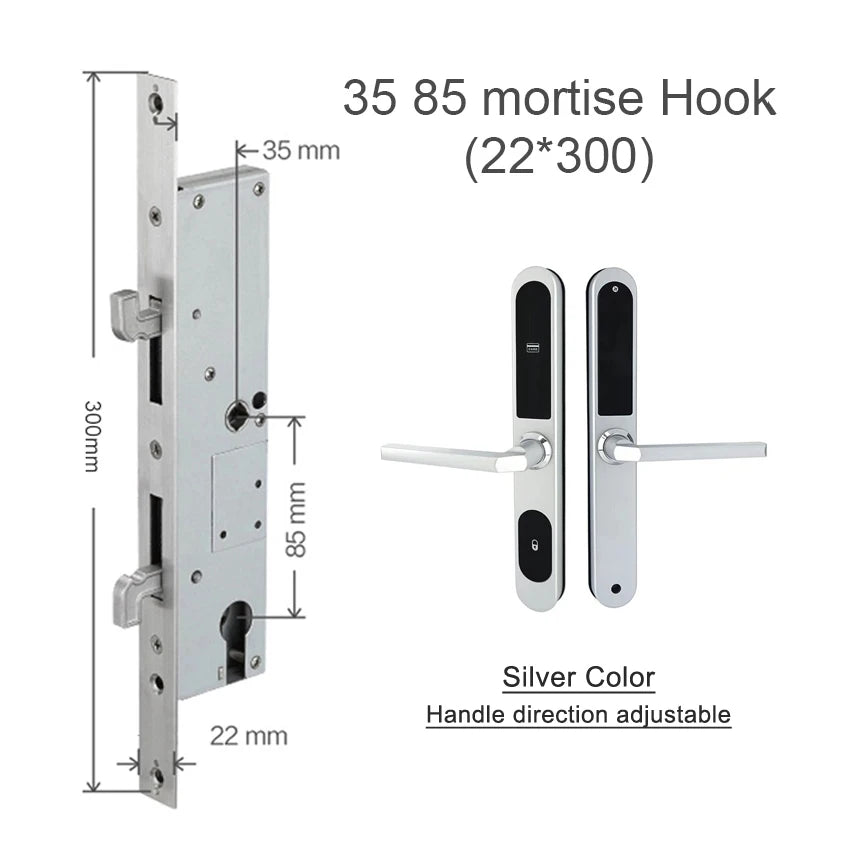TThotel Smart lock Keyless entry door lock For Rental Apartment Vue Silver