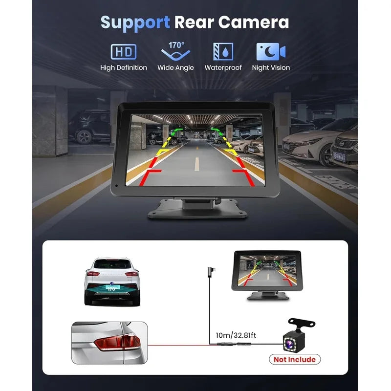 7"/9" Wireless CarPlay Android Auto Car Radio IPS Touch Screen Car Multimedia Player Vue