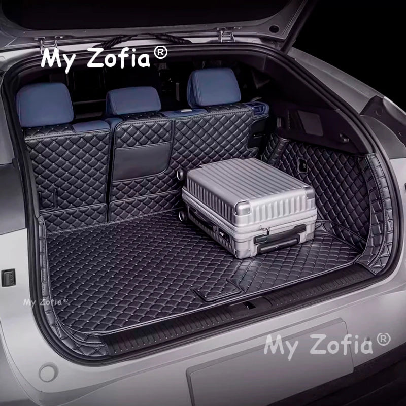 Car trunk mat For Xpeng G6 2024 2025 2026 Car Boot Mat Cargo Protection Leather Trunk Mat Interior Modification Accessories Vue