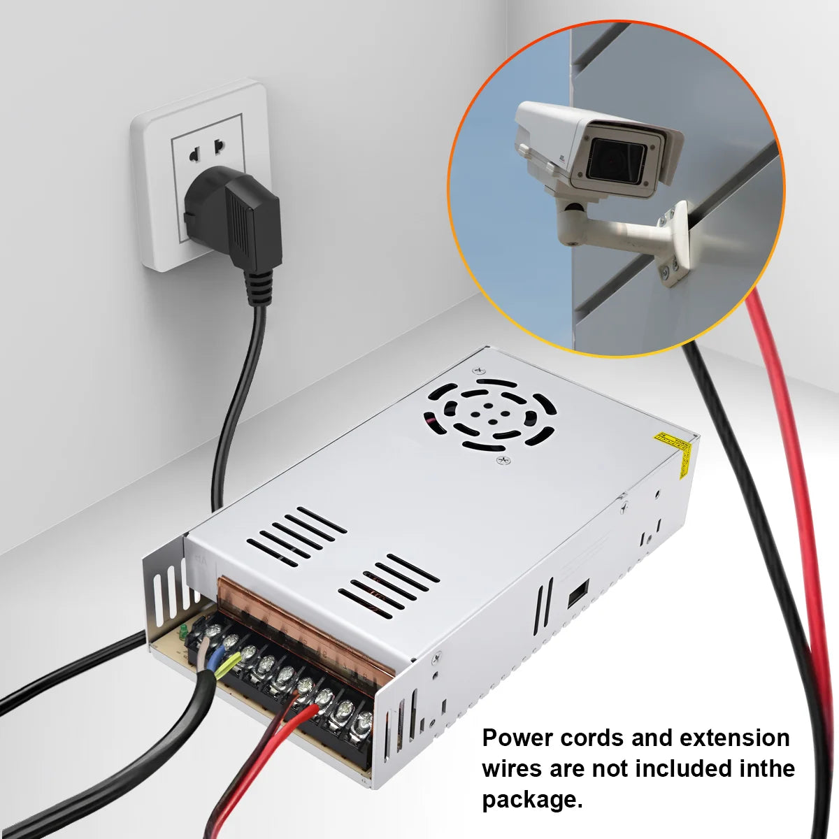 Switching Power Supply 60W 250W 500W AC 110V 220V to DC 12V Converter Transformer Light Transformer Source LED Adapter CCTV Vue