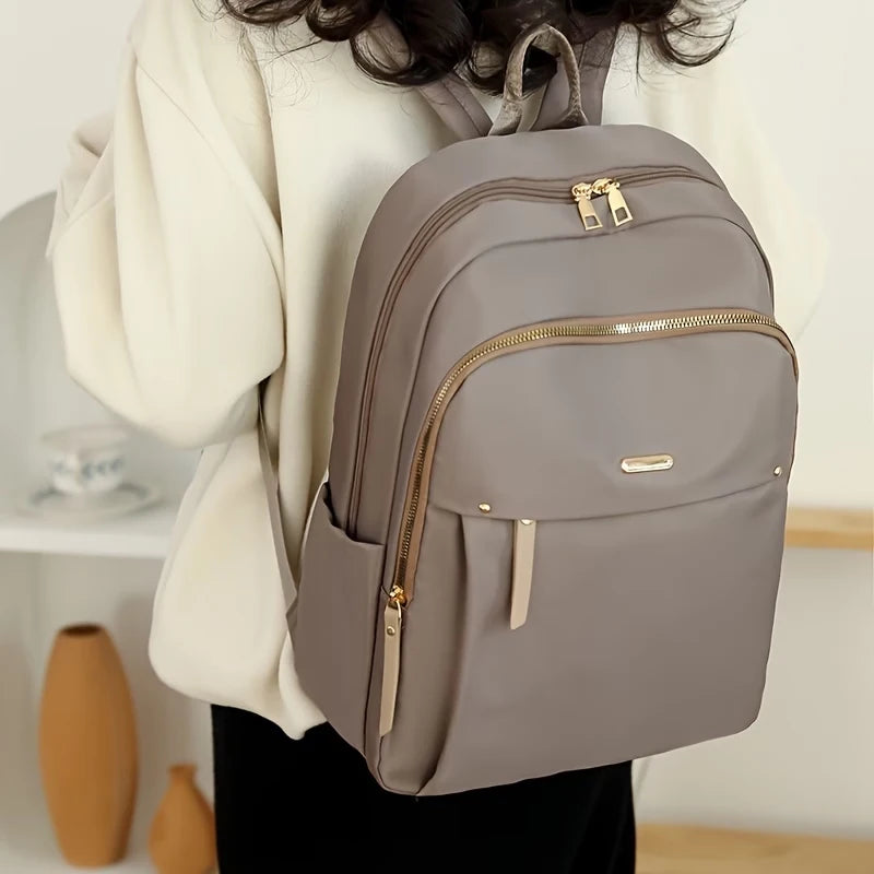 Waterproof Nylon Backpack Women Lightweight School Multi-pocket