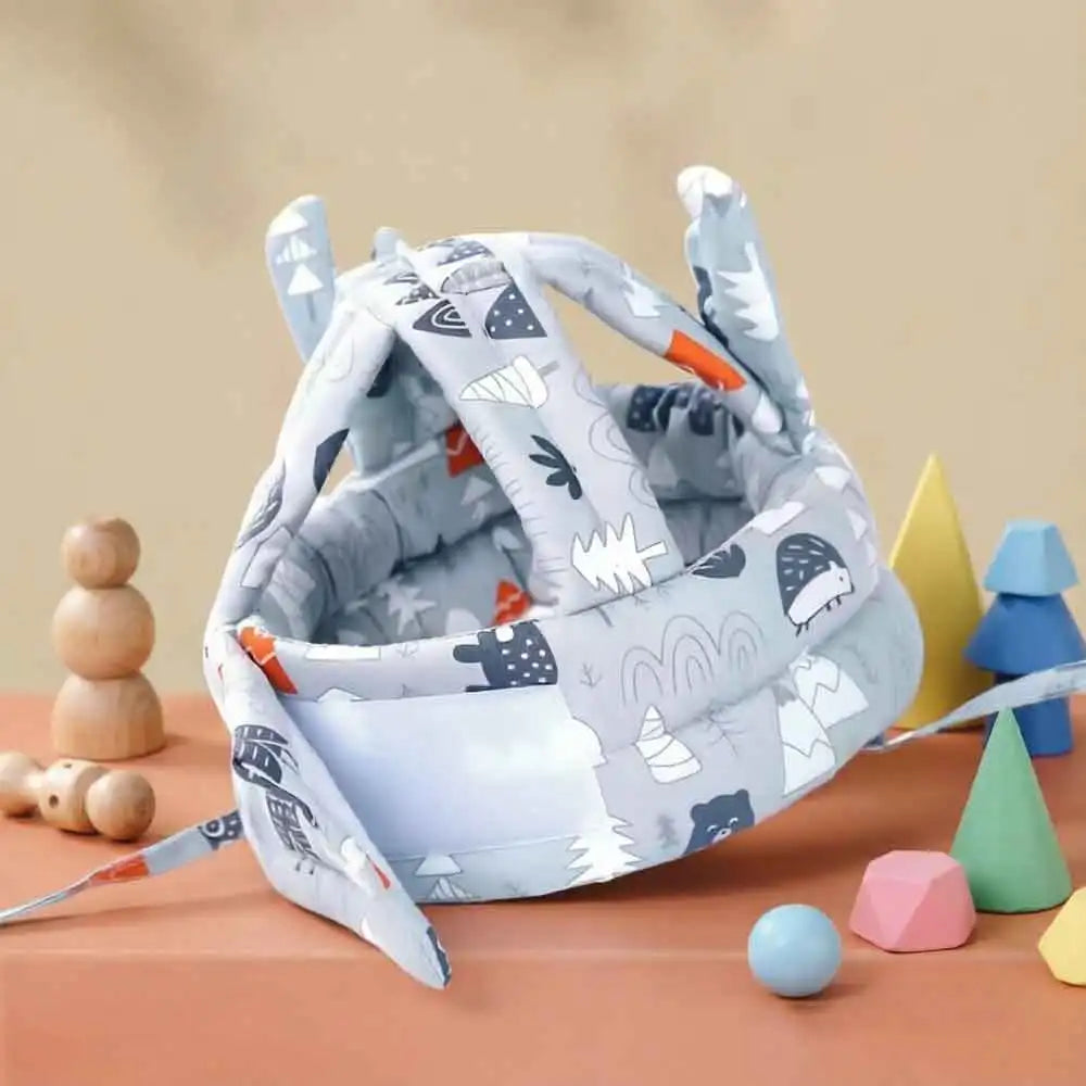 1 PCS Baby Safety Helmet Head Protection Hat Toddler Walk Crash Cap Adjustable Protective Headgear Vue