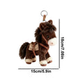 Cute 2026 Year Of The Horse Plush Keychain Chinese New Year Horse Mascot Soft Stuffed Doll Bag Charm Backpack Keychain Pendant Vue A