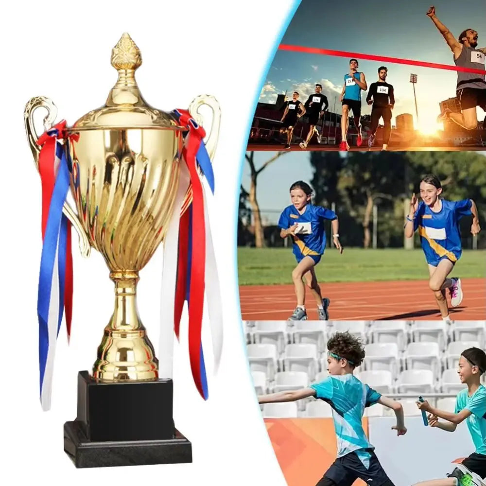 29/33/36cm Gold Trophy Cup Large Size Height Design Sports Trophy Event Props Metal Material Competition Trophy Vue