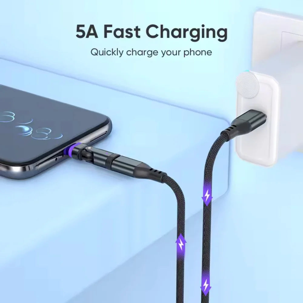240W Magnetic USB C Adapter 16Pin USB-C to Type C Fast Charge Cable USB C Female Converter for Samsung iPhone Xiaom Macbook Vue