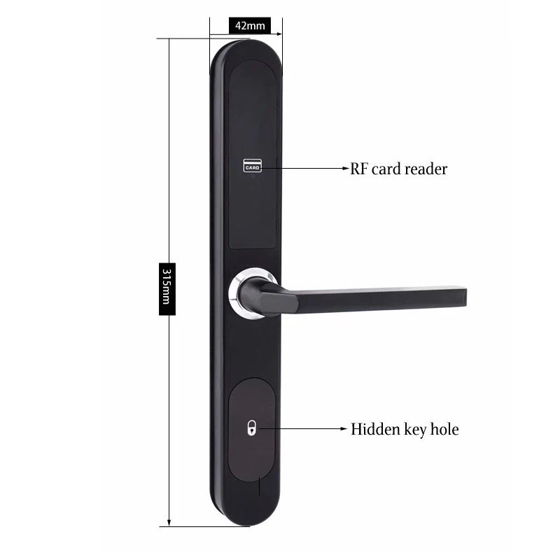 Professional Bluetooth Wireless Hotel Lock System Smart For Sliding Doors Vue