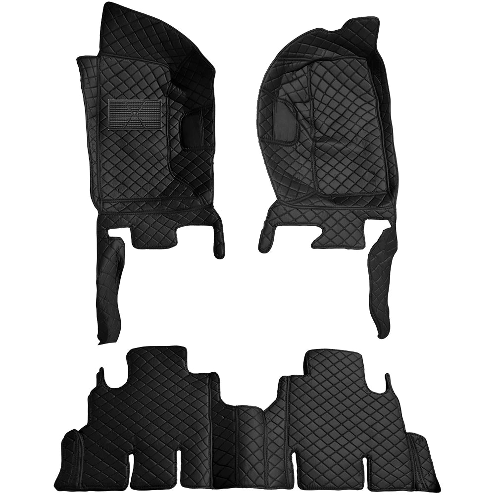 Car Floor Mats For Jeep Wrangler JK 2006-2016(LWB) 4door Waterproof Car Interior Accessories Car Mat Vue black China Mainland